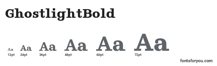 GhostlightBold Font Sizes