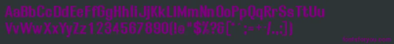 フォントRollob – 黒い背景に紫のフォント