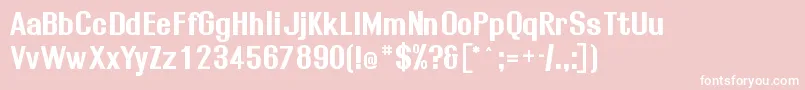 Rollob Font – White Fonts on Pink Background