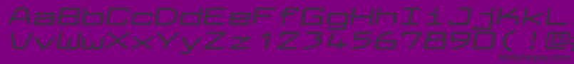 LarabiefontxtBolditalic-Schriftart – Schwarze Schriften auf violettem Hintergrund