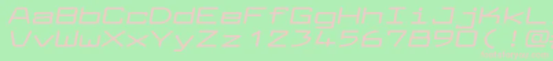 LarabiefontxtBolditalic Font – Pink Fonts on Green Background