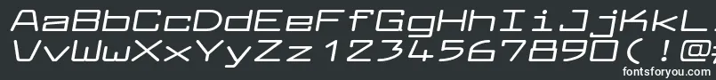 フォントLarabiefontxtBolditalic – 白い文字