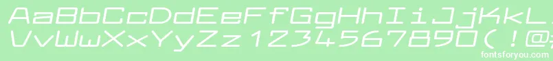 LarabiefontxtBolditalic Font – White Fonts on Green Background