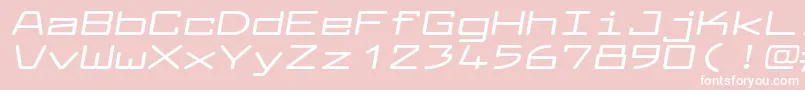 LarabiefontxtBolditalic Font – White Fonts on Pink Background