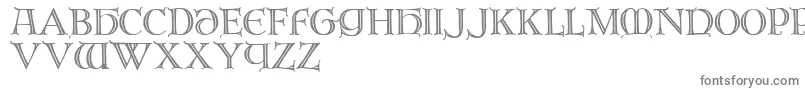 フォントBr – 白い背景に灰色の文字