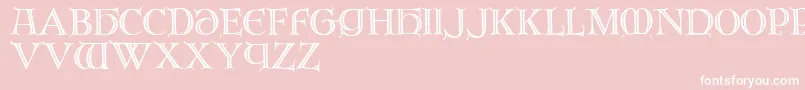 Br Font – White Fonts on Pink Background