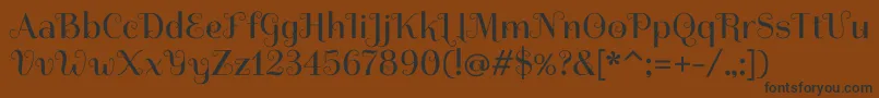 SpiraxRegular Font – Black Fonts on Brown Background