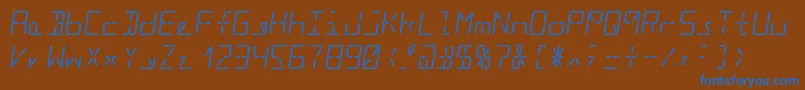 Подробнее о шрифте Segment16bItalic Шрифт Segment16bItalic – синие шрифты на коричневом фоне