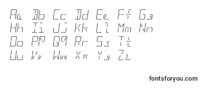 Schriftart Segment16bItalic