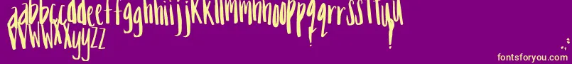 Шрифт MixTumble – жёлтые шрифты на фиолетовом фоне