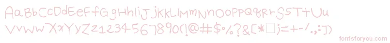 BattyGirl Font – Pink Fonts on White Background