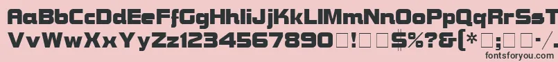 BravuraDisplaySsi Font – Black Fonts on Pink Background