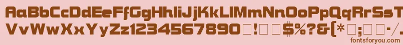 BravuraDisplaySsi Font – Brown Fonts on Pink Background