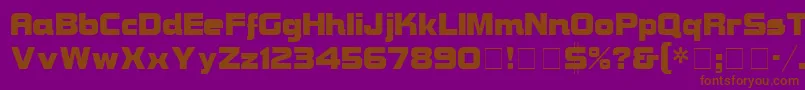 BravuraDisplaySsi Font – Brown Fonts on Purple Background