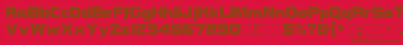 BravuraDisplaySsi Font – Brown Fonts on Red Background