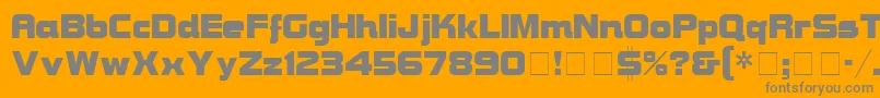 BravuraDisplaySsi Font – Gray Fonts on Orange Background