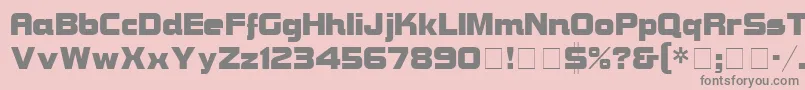 BravuraDisplaySsi Font – Gray Fonts on Pink Background