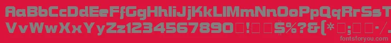 BravuraDisplaySsi Font – Gray Fonts on Red Background