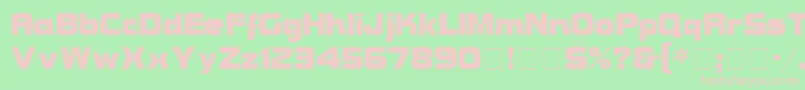 BravuraDisplaySsi Font – Pink Fonts on Green Background