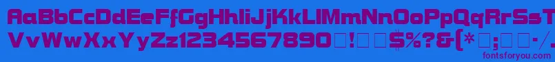 BravuraDisplaySsi Font – Purple Fonts on Blue Background