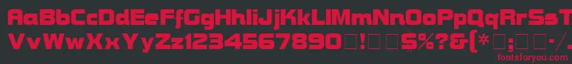 BravuraDisplaySsi Font – Red Fonts on Black Background