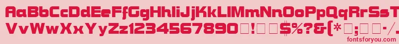 BravuraDisplaySsi Font – Red Fonts on Pink Background