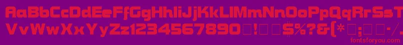 BravuraDisplaySsi Font – Red Fonts on Purple Background