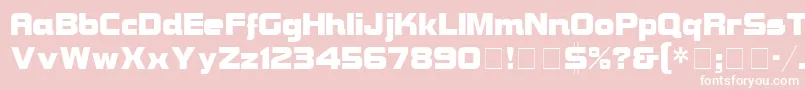 BravuraDisplaySsi Font – White Fonts on Pink Background