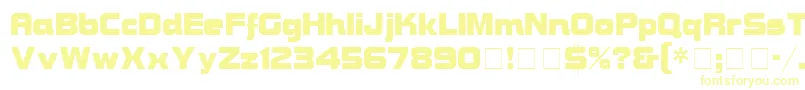 BravuraDisplaySsi Font – Yellow Fonts on White Background