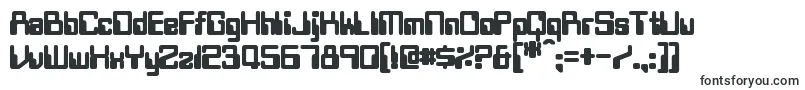 TwobitBold-fontti – raskaat fontit