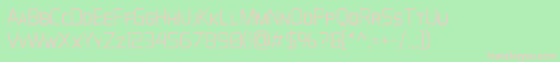 AeroMaticsDisplayLight Font – Pink Fonts on Green Background