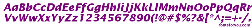 InsightSansSsiBoldItalic Font – Purple Fonts on White Background