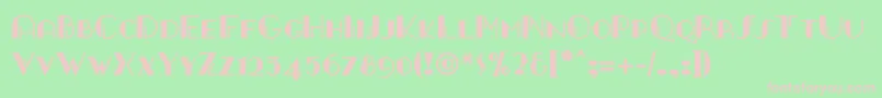 Gangueouais Font – Pink Fonts on Green Background