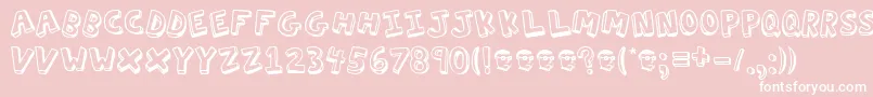 ActionJackson Font – White Fonts on Pink Background