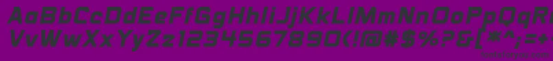 VoiceactivatedbbBoldital Font – Black Fonts on Purple Background