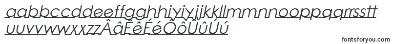 Fonte LinearmenteItalic – fontes frísias