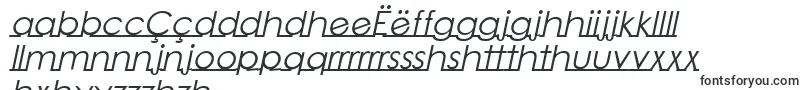 Czcionka LinearmenteItalic – czcionki n'yanja