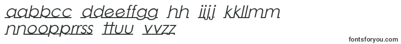 Fonte LinearmenteItalic – fontes em esperanto