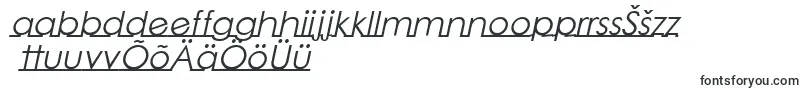 Czcionka LinearmenteItalic – estońskie czcionki