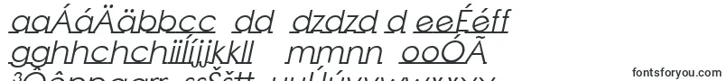 fuente LinearmenteItalic – Fuentes eslovacas