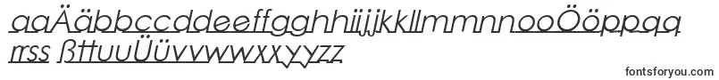 Czcionka LinearmenteItalic – niemieckie czcionki