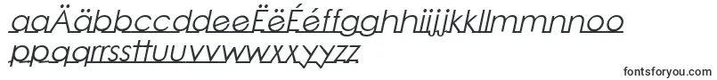 Шрифт LinearmenteItalic – македонские шрифты