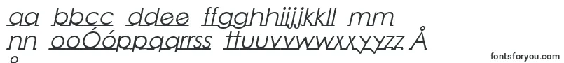 Шрифт LinearmenteItalic – польские шрифты