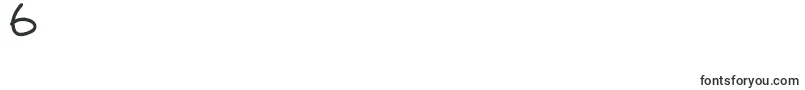 MakNgahPunya-Schriftart – Schriften für die Ziffer 6