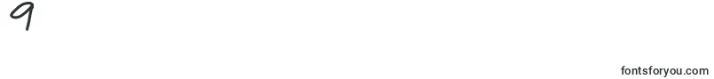 MakNgahPunya-Schriftart – Schriften für die Ziffer 9