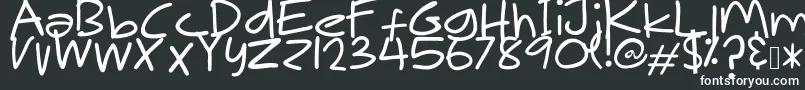 フォントMakNgahPunya – 白い文字