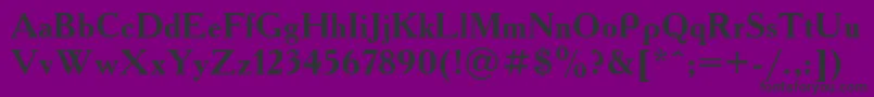 Ft43bBold Font – Black Fonts on Purple Background
