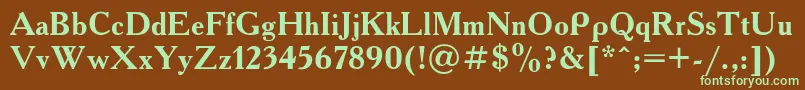 Más sobre la fuente Ft43bBold fuente Ft43bBold – Fuentes Verdes Sobre Fondo Marrón