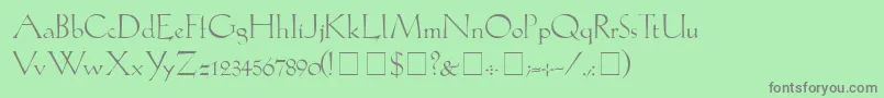 LilithLight Font – Gray Fonts on Green Background