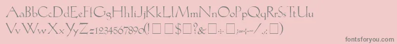 LilithLight Font – Gray Fonts on Pink Background